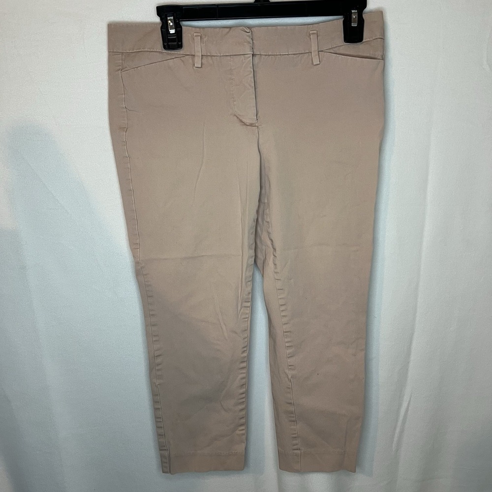 Worthington Womens Petite Cropped Pants 6P Tan Beige Ankle Career Work Trouser